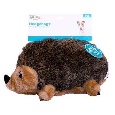 Outward Hound (Аутвард Хаунд) Hedgehogz - Игрушка-пищалка для собак Ежик 18х10х10 см Коричневый