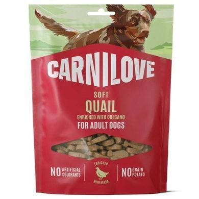 Carnilove (Карнилав) Soft Snack Quail with Oregano - Лакомство мягкое со вкусом перепелки и орегано для собак, 200 г