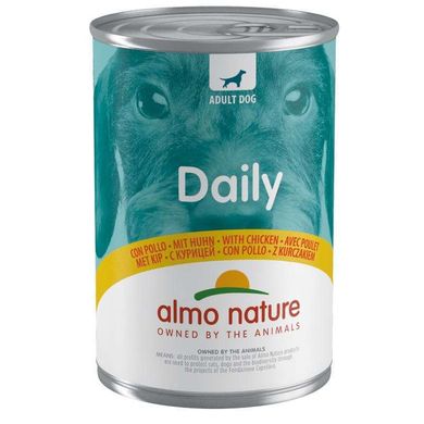 Almo Nature (Альмо Натюр) Daily Dog Adult Chicken - Повнораціонний консервований корм з куркою для дорослих собак всіх порід 400 г