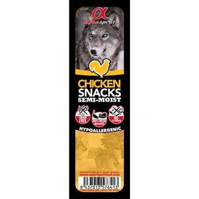Alpha Spirit (Альфа Спирит) Snacks Chicken - Полувлажное лакомство для собак с курицей, 35 г