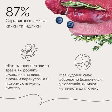 Savory (Cейворi) Fillet Turkey With Duck - Джерки філе індички з качкою для собак, 100 г