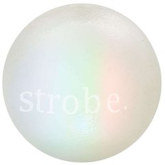 Planet Dog (Планет Дог) Strobe Ball – Іграшка суперміцна Стробе Болл м'яч, що світиться для собак 7 см Білий