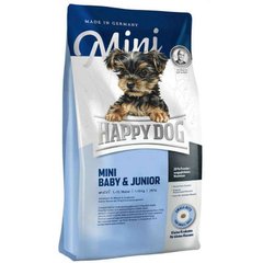 Happy Dog (Хеппи Дог) Mini Baby & Junior - Сухой корм с птицей и лососем для щенков собак мелких пород 300 г