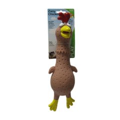 Petstages (Петстейджес) Zany Chicken - Іграшка-пищалка для середніх і великих порід собак "Качка Занні або Курча Аст" 28 см/3-8 см