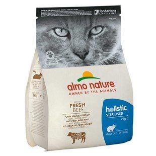 Almo Nature (Альмо Натюр) Holistic Sterilised Cat Fresh Beef - Сухой корм с говядиной для стерилизованных кошек, 2 кг