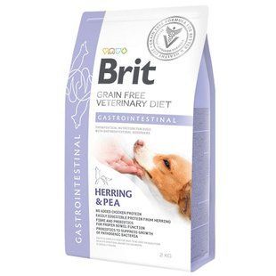 Brit Gf Veterinary Diet (Брит Ветеринари Диет) Dog Gastrointestinal - Беззерновая диета при нарушениях пищеварения с селедкой, лососем, горохом для собак, 2 кг