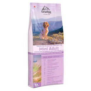 Carpathian Pet Food (Карпатиян Пэт Фуд) Mini Adult - Сухой корм для собак малых пород, 12 кг