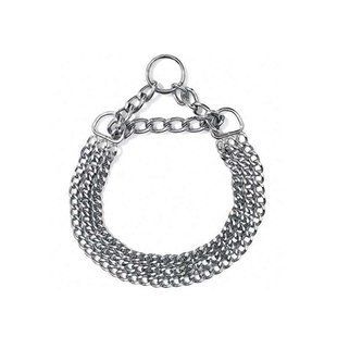 Karlie-Flamingo (Карли-Фламинго) COLLAR 3-FOLD - Ошейник-цепочка металический трехрядный для собак 60 см