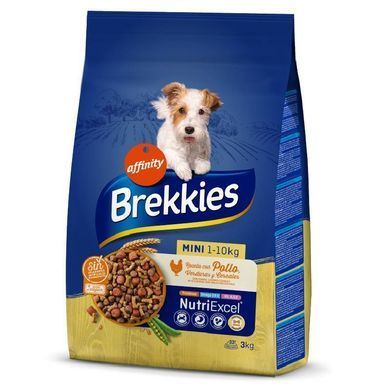 Brekkies (Брекіс) Dog Mini Adult - Сухий корм з куркою і овочами для дорослих собак малих порід, 3 кг