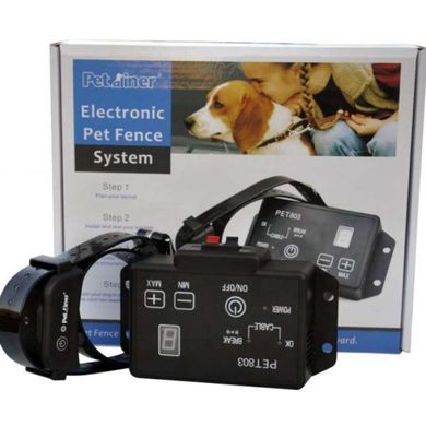 Petrainer (ПетТрейнер) PET803 - Электронный ошейник для собак (электронный забор) PET803 Черный
