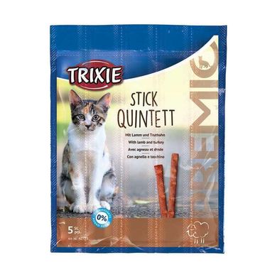 Trixie (Трикси) PREMIO Quadro-Sticks - Лакомство палочки жевательные для котов баранина / индейка