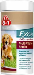 8in1 (8в1) Vitality Excel Multi Vitamin Senior - Мультивітамінний комплекс для собак похилого віку 70 шт.