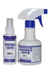 Фипронил Cпрей - инсекто-акарицидное средство от блох, вшей и клещей для котов и собак 100 мл