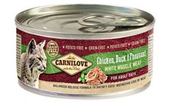 Carnilove (Карнілав) Chicken, Duck & Pheasant for Adult Cats - Вологий корм з м'ясом курки, качки і фазана для дорослих котів 100 г