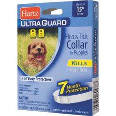 Hartz (Хартц) UltraGuard Flea&Tick Collar for Puppies - Нашийник для цуценят від паразитів 38 см Білий