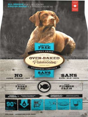 Oven-Baked (Овен-Бэкет) Tradition Grain-Free Fish Dog All Breeds - Беззерновой сухой корм со свежей рыбой для собак различных пород на всех стадиях жизни 2,27 кг