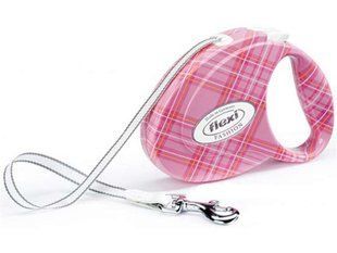 Flexi (Флексі) Fashion Ladies M "Pink" - Повідець-рулетка для собак середніх порід "Рожевий", стрічка (5 м, до 25 кг) М Рожевий