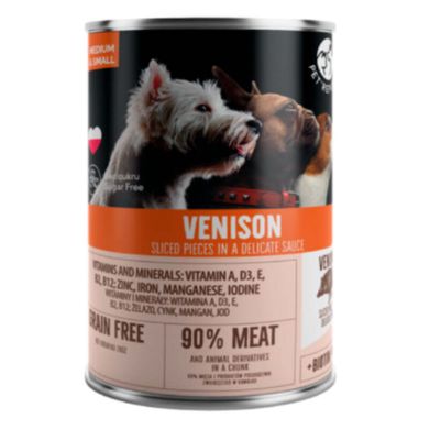 Pet Republic (Пет Репаблик) Venison Chunks in Sauce - Консервированный корм с олениной для собак различных пород (кусочки в соусе) 400 г