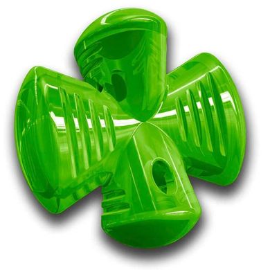 Bionic (Біонік) Opaque Stuffer – Іграшка суперміцна Опак Стафер з нішами для ласощів для собак 12,5х12,5х6,8 см Зелений