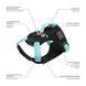 Collar (Коллар) WAUDOG Nylon - Шлея для собак безпасная с QR паспортом, металлическая пряжка-фастекс, голубая, размер S