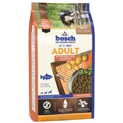 Bosch (Бош) fresh Salmon & Potato - Сухой корм с лососем и картофелем для взрослых собак со среднем уровнем активности 1 кг