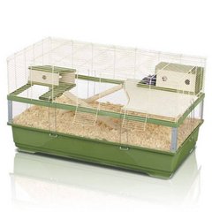 Imac (Аймак) Plexi 100 Wood - Клетка пластиковая для крыс,песчанок и других грызунов 100х54,5х55,5 см Зеленый