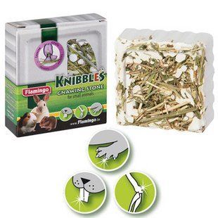 Karlie-Flamingo (Карли-Фламинго) KNIBBLES Alfalfa - Лакомство мел с люцерной для гигиены зубов для грызунов 65 г
