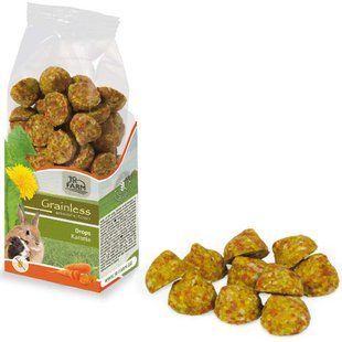 JR Farm (Джиэр Фарм) Grainless Carrot Drops - Беззерновые дропсы с морковью для грызунов 140 г