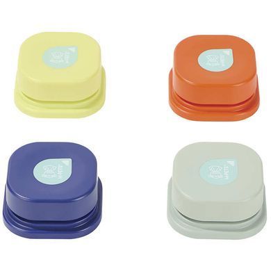 M-Pets (М-Петс) Chatty - Кнопки для коммуникации с собакой с функцией записи, Разноцветный, 4 шт.