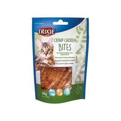 Trixie (Тріксі) PREMIO Catnip Chicken Bites - Ласощі Куряча грудка з котячою м'ятою для котів і кішок 50 г