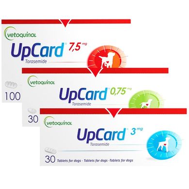 UpCard (АпКард) by Vetoquinol - Диуретик для собак (10 таблеток) 0,75 мг