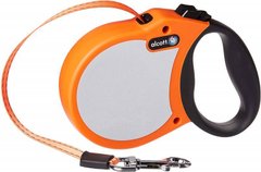 Alcott (Алкотт) Visibility Retractable Leashes - Неоновий повідець-рулетка для собак різних порід Small Оранж