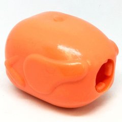 SodaPup (Сода Пап) Turkey Treat Dispenser – Жевательная игрушка-диспенсер Индейка для лакомств из суперпрочного материала для собак M Оранжевый