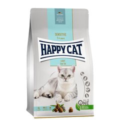 Happy Cat (Хеппи Кэт) Sensitive Adult Light - Сухой корм с птицей для взрослых котов с избыточным весом 300 г