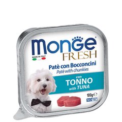 Monge (Монж) DOG FRESH - Нежный паштет из тунца для собак 100 г