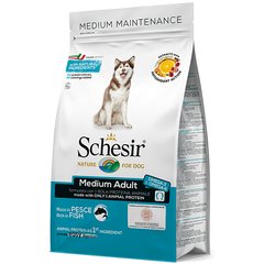 Schesir Dog Medium Adult Fish (ШЕЗИР) - сухой монопротеиновый корм для собак средних пород - 3 кг