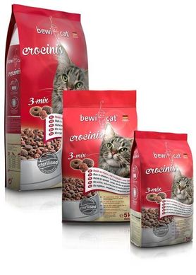 Bewi Cat (Беві Кет) Crocinis 3-Mix - Сухий корм з куркою, індичкою і печінкою для котів 20 кг