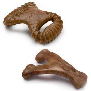 Benebone (Бенебоне) Tiny 2-Pack - Набор жевательных игрушек Рычаг+Дентал со вкусом бекона для собак мелких пород, Tiny, 2 шт.