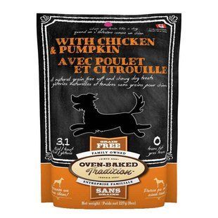 Oven-Baked (Овен-Бекет) Tradition Dog Chicken&Pumpkin - Ласощі для собак зі смаком курки та гарбуза, 227 г