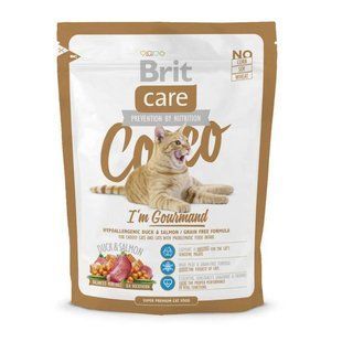 Brit Care (Бріт Кеа) Cocco - Сухий корм з качкою і лососем для дорослих котів з чутливим травленням 400 г