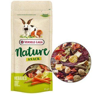 Versele-Laga (Верселе-Лага) Nature Snack Veggies - Лакомство "Снек Овощи" для кроликов, травоядных и всеядных грызунов 85 г