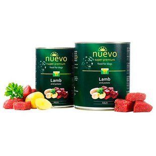 Nuevo (Нуево) Adult Lamb and Potato - Консервированный корм с ягненком и картофелем для собак, 400 г