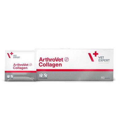 VetExpert (ВетЭксперт) ArthroVet Collagen - Пищевая добавка из коллагена при проблемах с суставами у кошек и собак 60 шт.