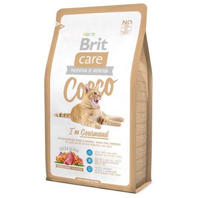 Brit Care (Бріт Кеа) Cocco - Сухий корм з качкою і лососем для дорослих котів з чутливим травленням 400 г