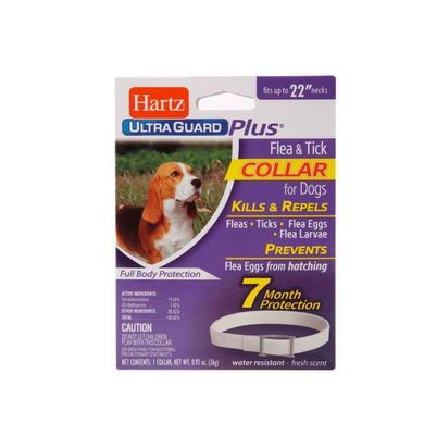 Hartz (Хартц) UltraGuard Plus Flea&Tick Collar for Dogs - Нашийник для дорослих собак 58 см Білий