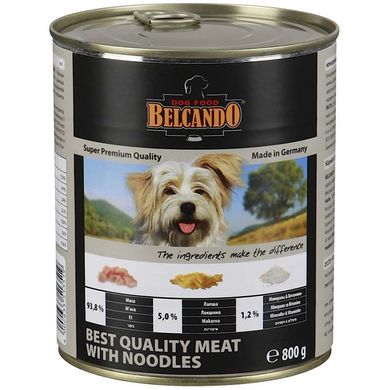 Belcando (Белькандо) Консервований суперпреміальний корм з добірним м'ясом і локшиною для собак різного віку 400 г