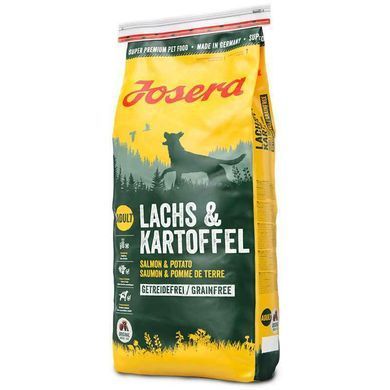 Josera (Йозера) Adult Salmon & Potato &ndash; Сухой беззерновой корм с лососем и картошкой для собак всех пород, 12,5 кг