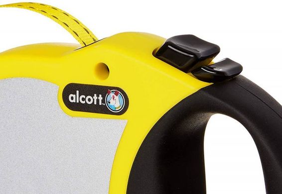 Alcott (Алкотт) Visibility Retractable Leashes - Неоновый поводок-рулетка для собак различных пород Small Оранж