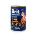 Brit Premium (Бріт Преміум) by Nature Pork with Trachea - Консервований корм із свининою та свинною трахеєю для собак (паштет) 400 г