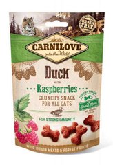 Carnilove (Карнілав) Cat Crunchy Snack Duck with Raspberries - Ласощі з качкою і малиною для підтримки імунітету котів і кішок всіх порід 50 г
